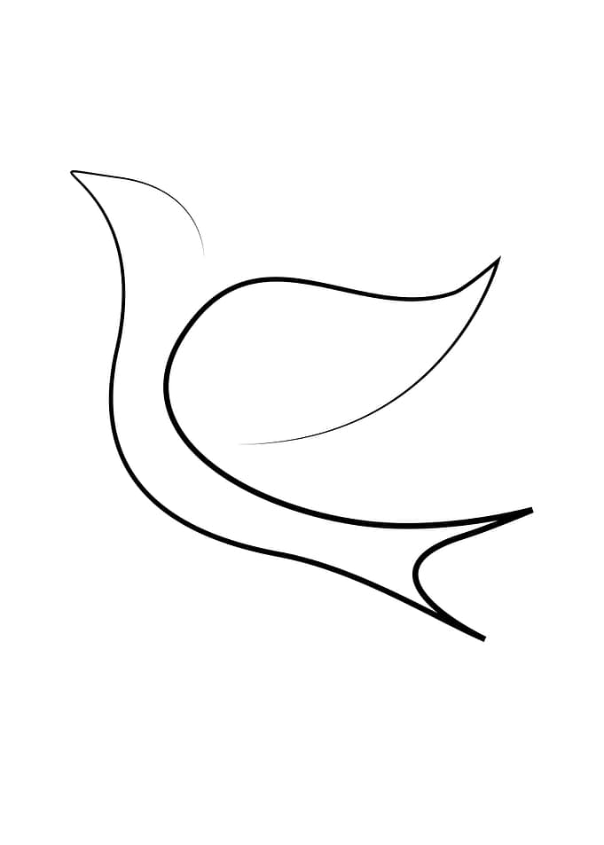 One line Dove