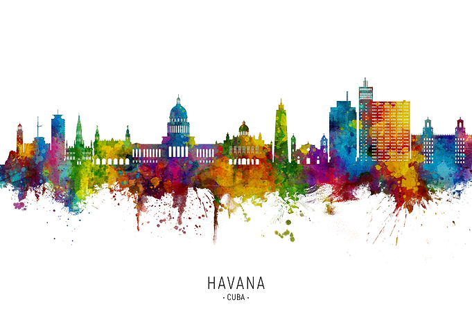 Havana Cuba Skyline