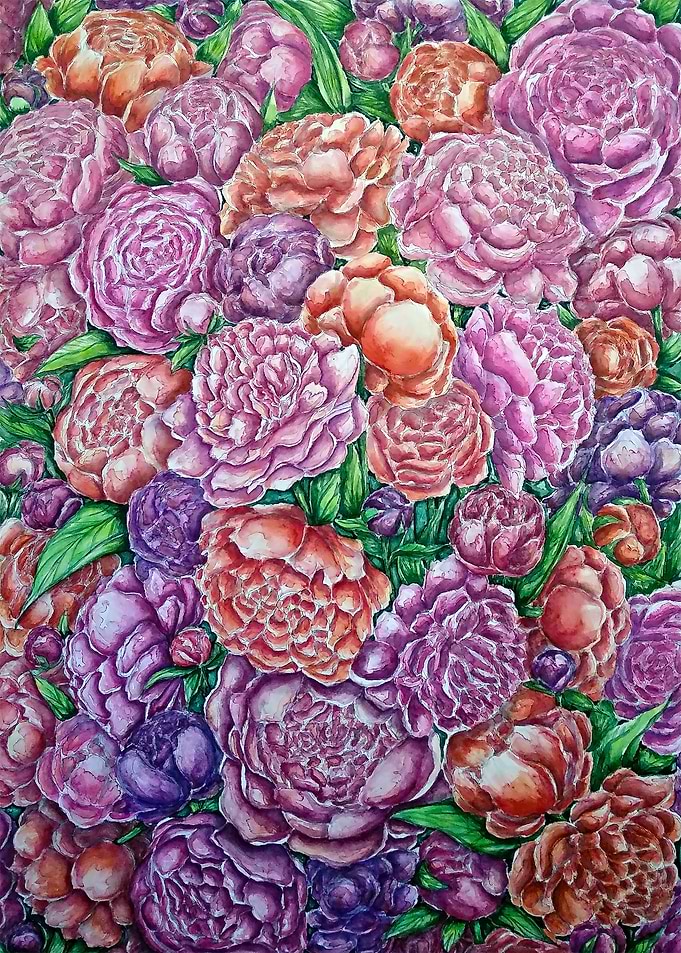 Peonies Wave