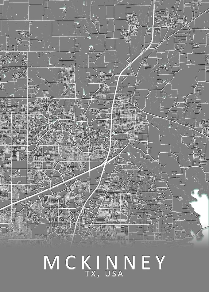 McKinney TX USA City Map