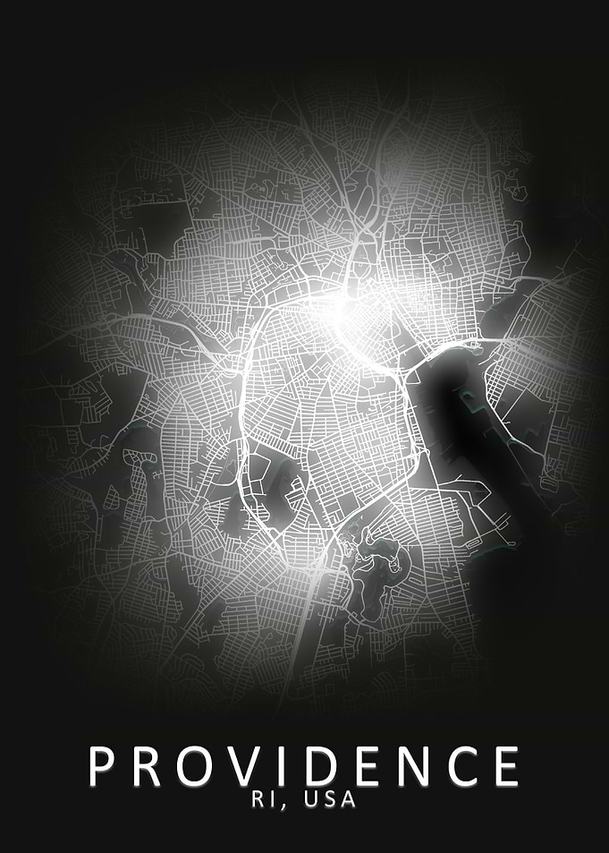Providence RI USA City Map