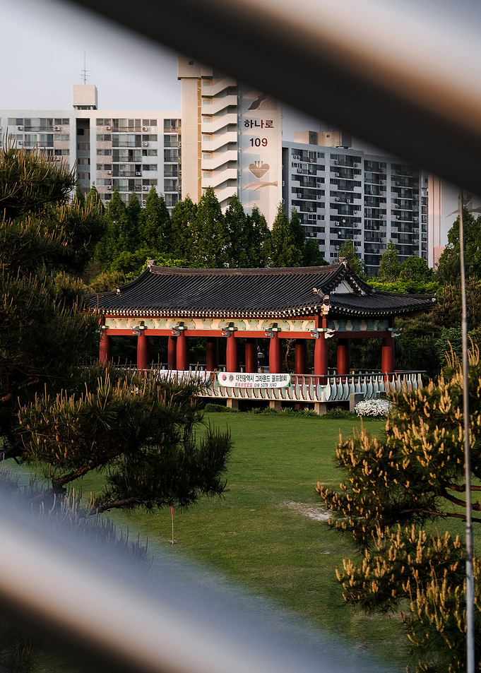 A temple in the city