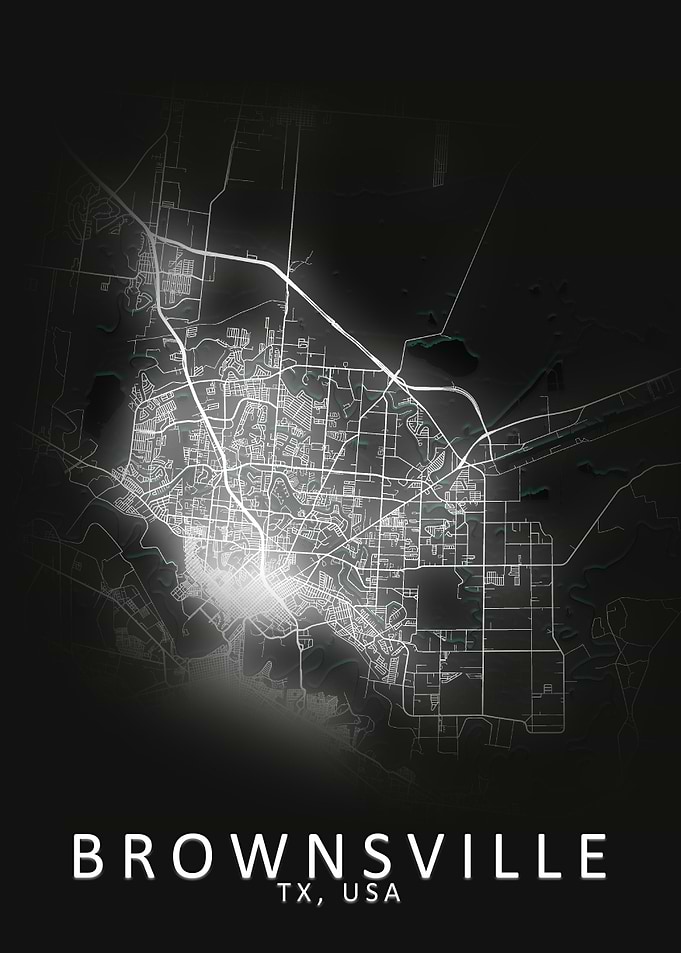 Brownsville USA City Map