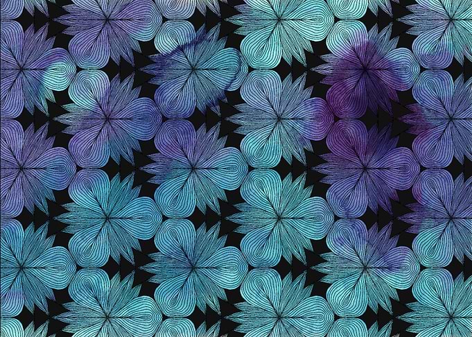 Blue floral