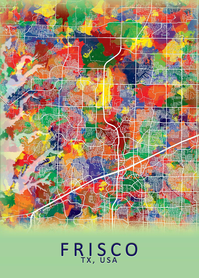 Frisco TX USA City Map