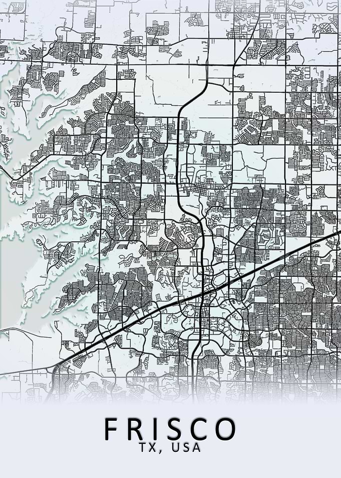 Frisco TX USA City Map