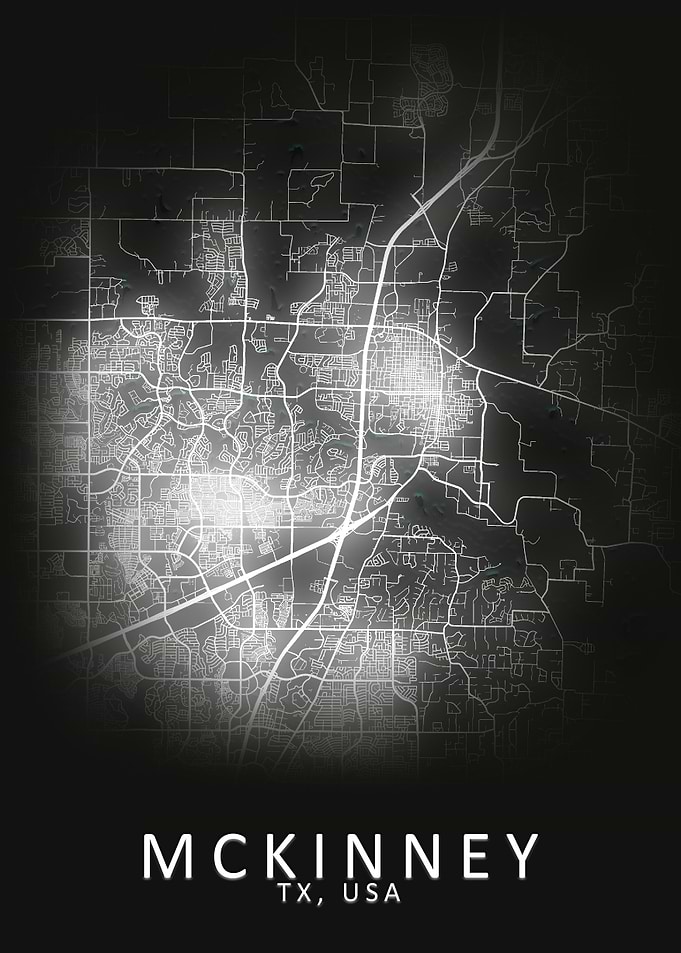 McKinney TX USA City Map