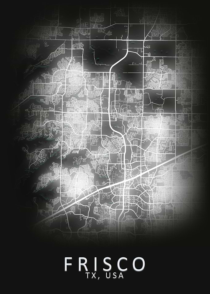 Frisco TX USA City Map