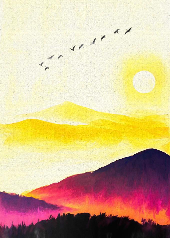 Sun Set Pop Art