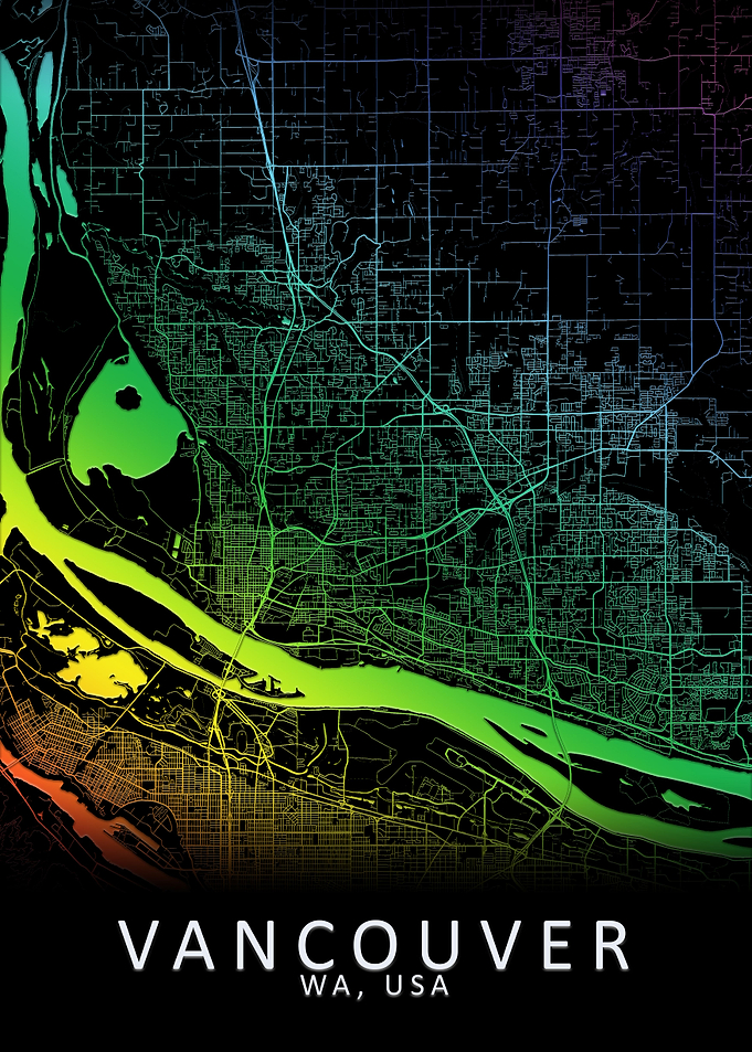 Vancouver WA USA City Map