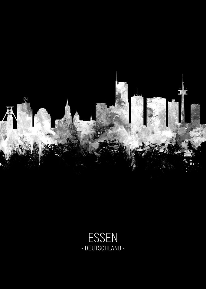 Essen Germany Skyline