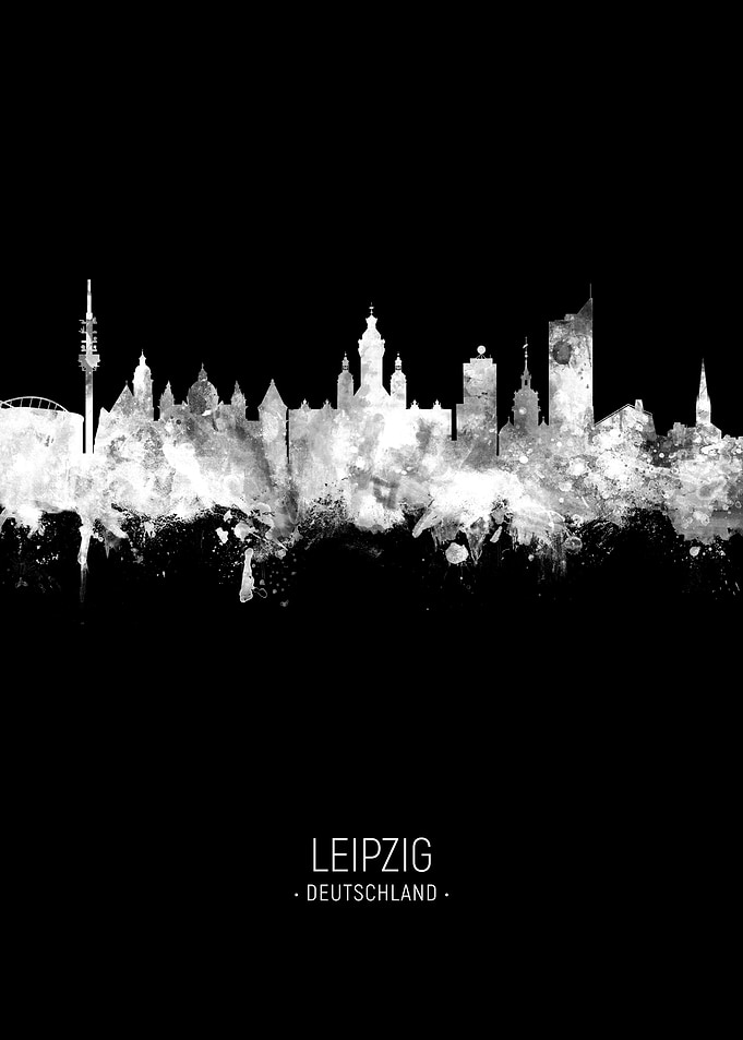 Leipzig Germany Skyline