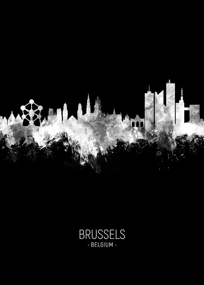 Brussels Belgium Skyline