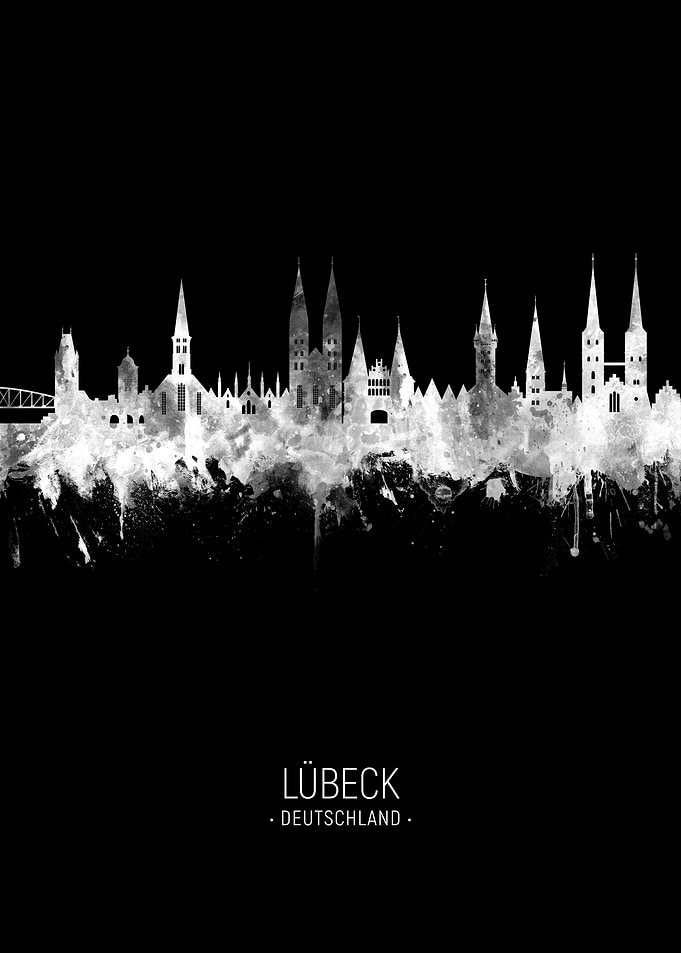 Lubeck Germany Skyline