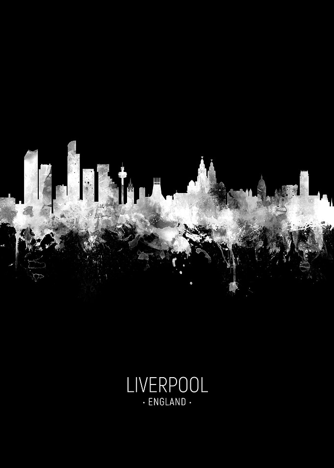 Liverpool England Skyline
