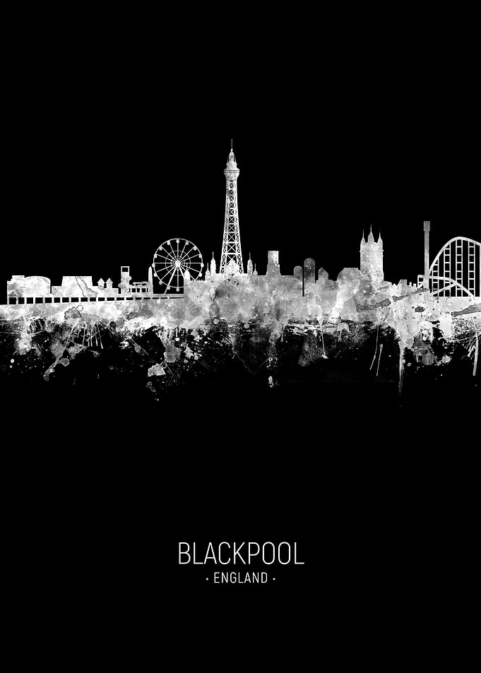 Blackpool England Skyline