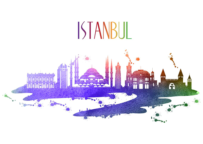 Watercolor Istanbul