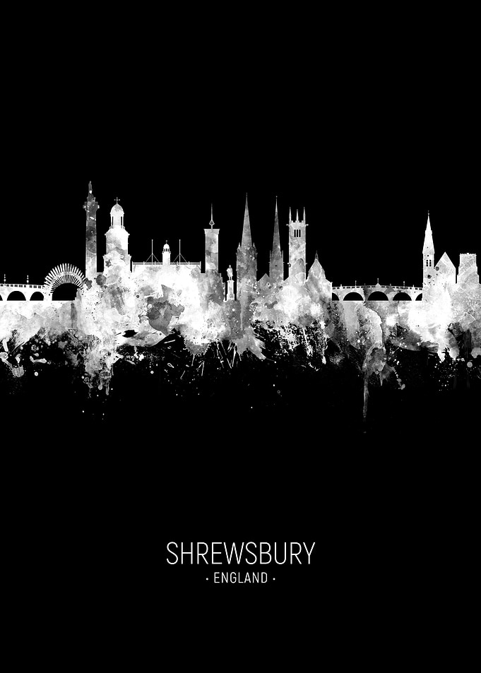 Shrewsbury England Skyline