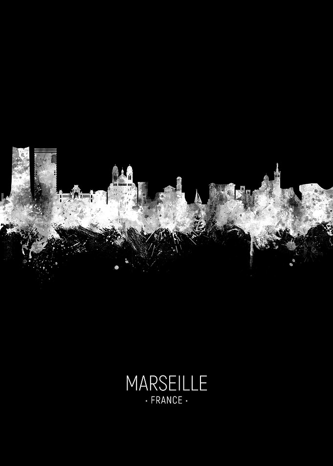 Marseille France Skyline