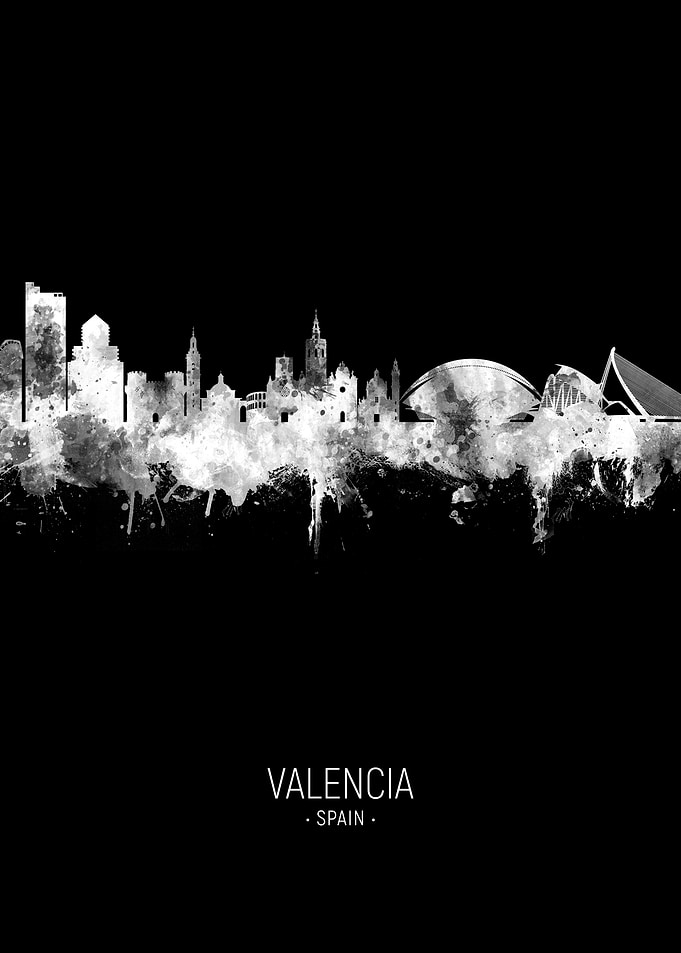 Valencia Spain Skyline
