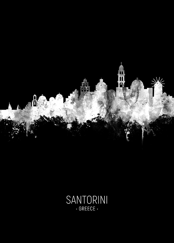 Santorini Greece Skyline