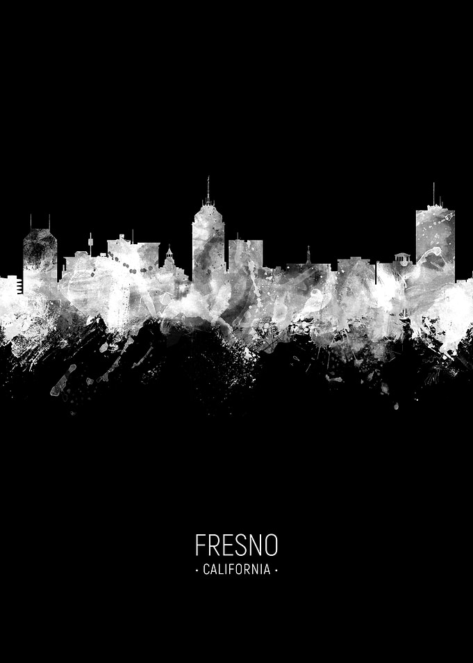 Fresno California Skyline