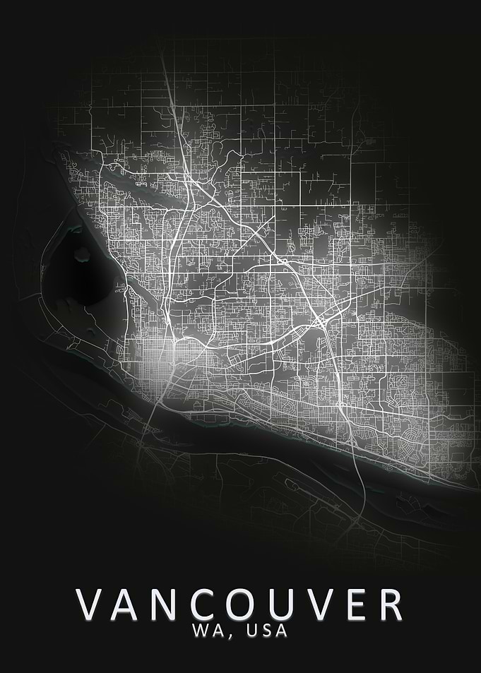 Vancouver WA USA City Map