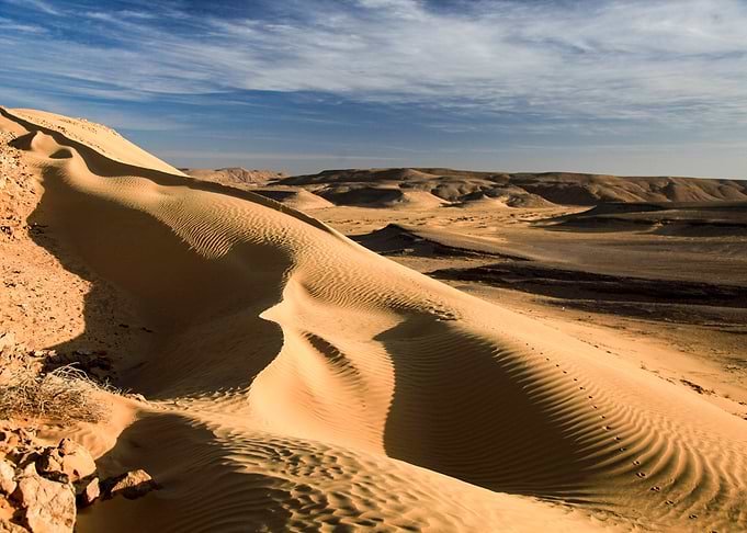 Desert sand dune