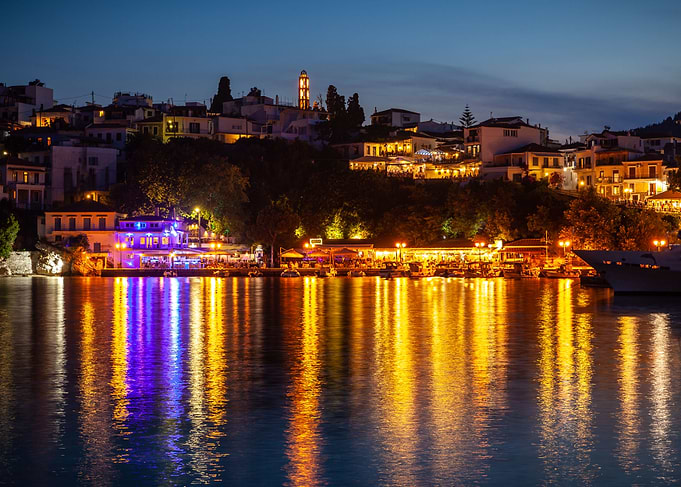Skiathos Town Reflection
