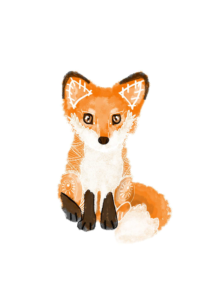 Tribal Fox Spirit Animal