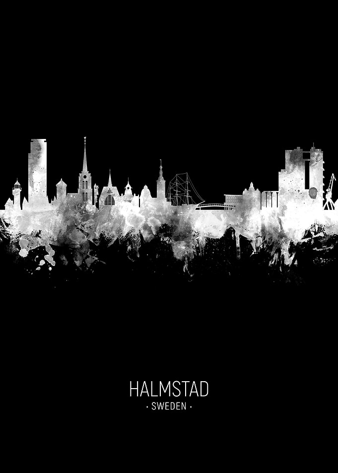 Halmstad Sweden Skyline