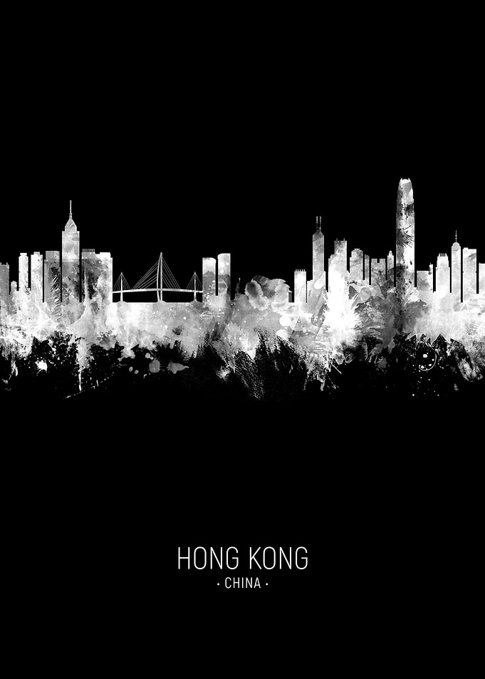 Hong Kong China Skyline