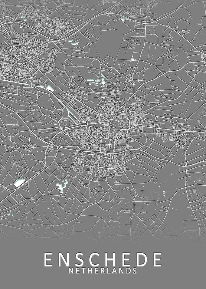 Enschede Netherlands Map