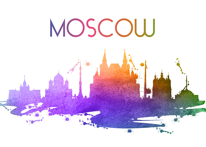 Watercolor Moscow