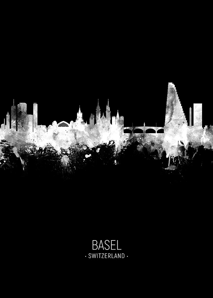 Basel Switzerland Skyline