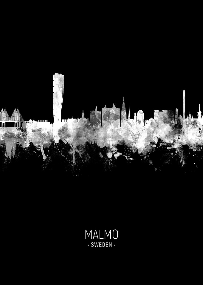 Malmo Sweden Skyline