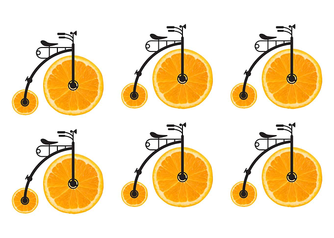 Classic lemon bicycle
