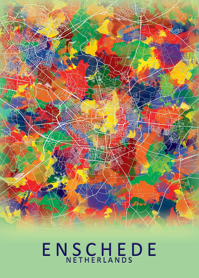 Enschede Netherlands Map