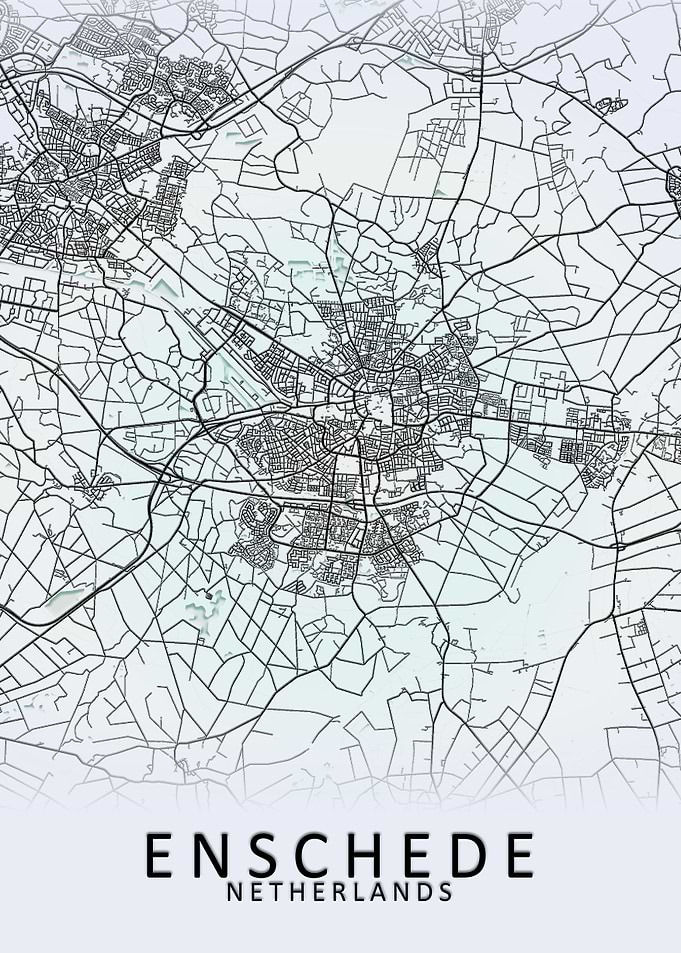 Enschede Netherlands Map