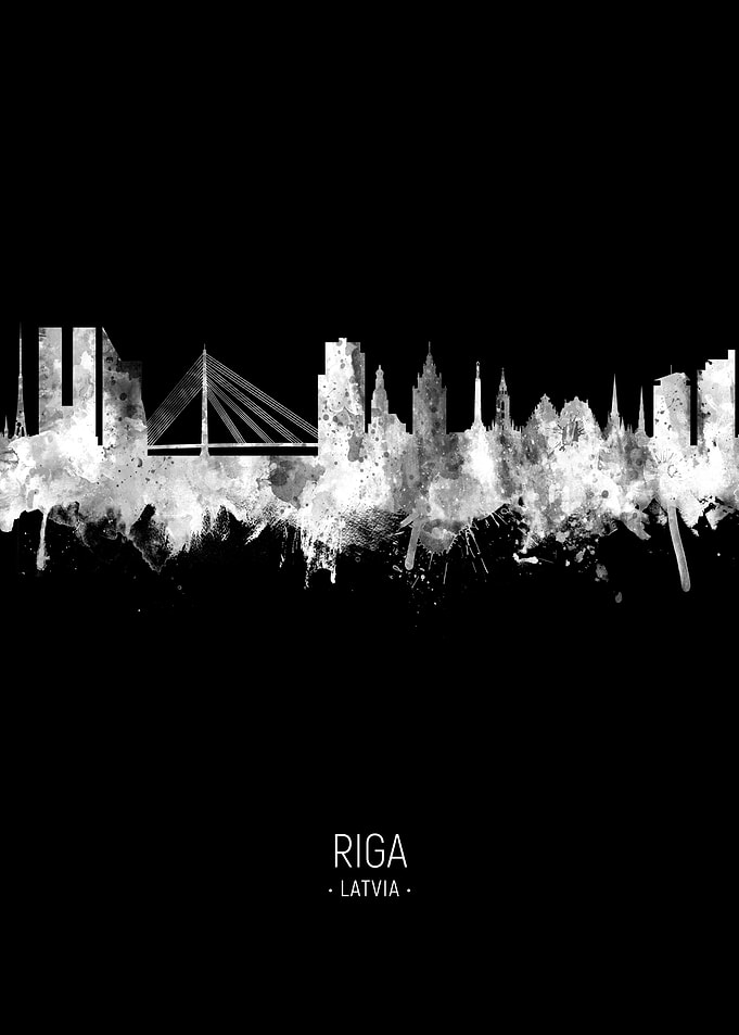 Riga Latvia Skyline