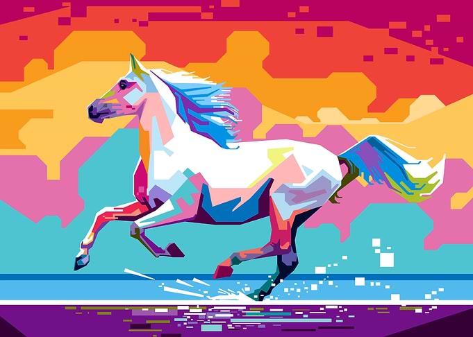 Horse in Pop Art
