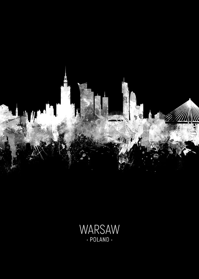 Warsaw Poland Skyline