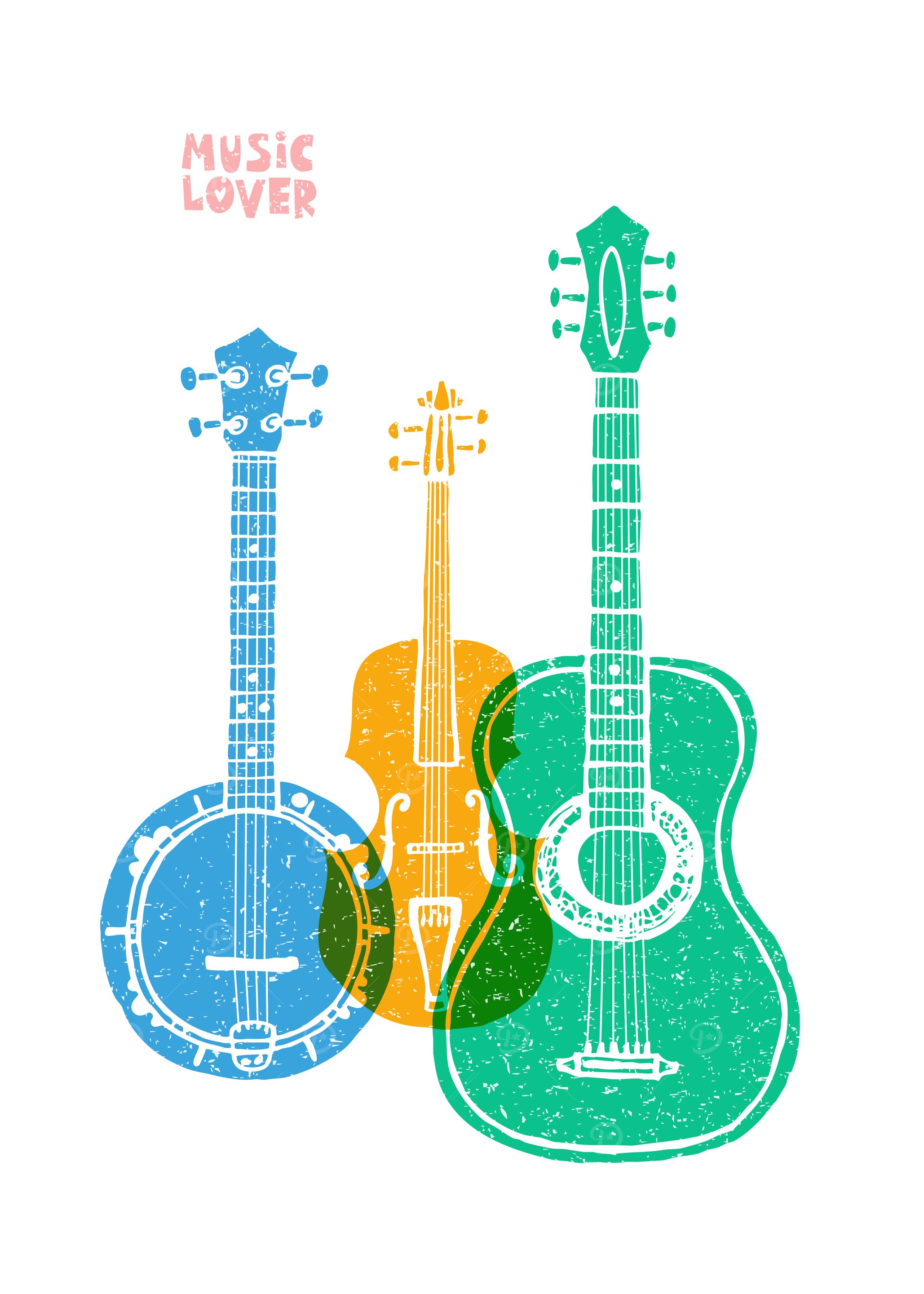 Musical retro poster
