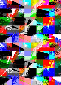 Color splash geometric art