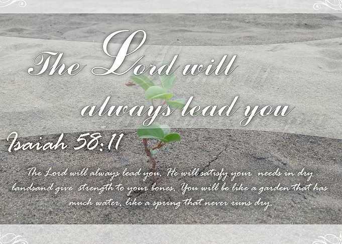 He will Lead you