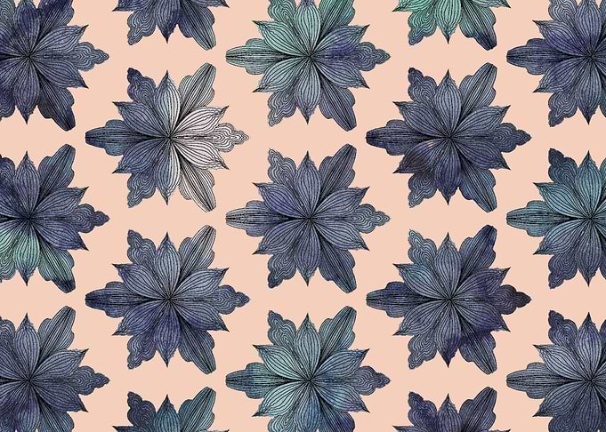 Blue floral