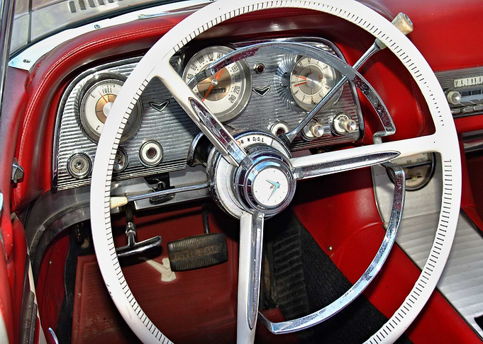 Vintage US Car dashboard