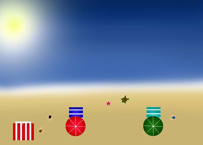 Beach during summer