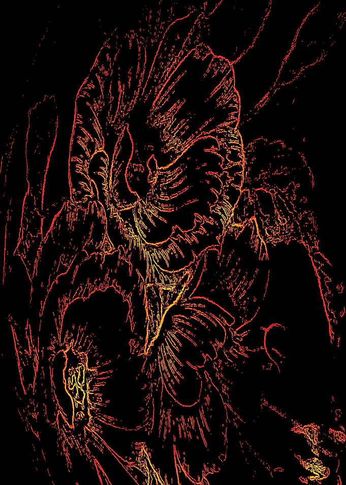neo flowers artwork design