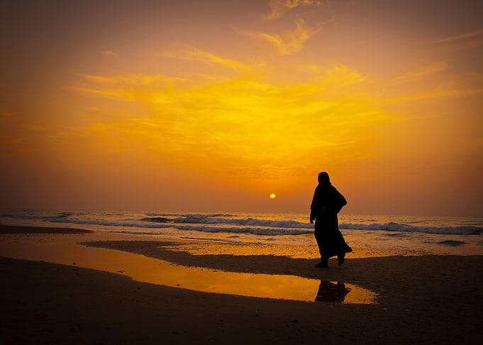 Silhouette of a woman